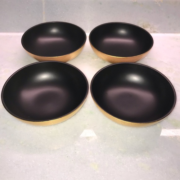 2 Otagiri Gold Lacquerware Mid-century Bowls - Picture 2 of 7